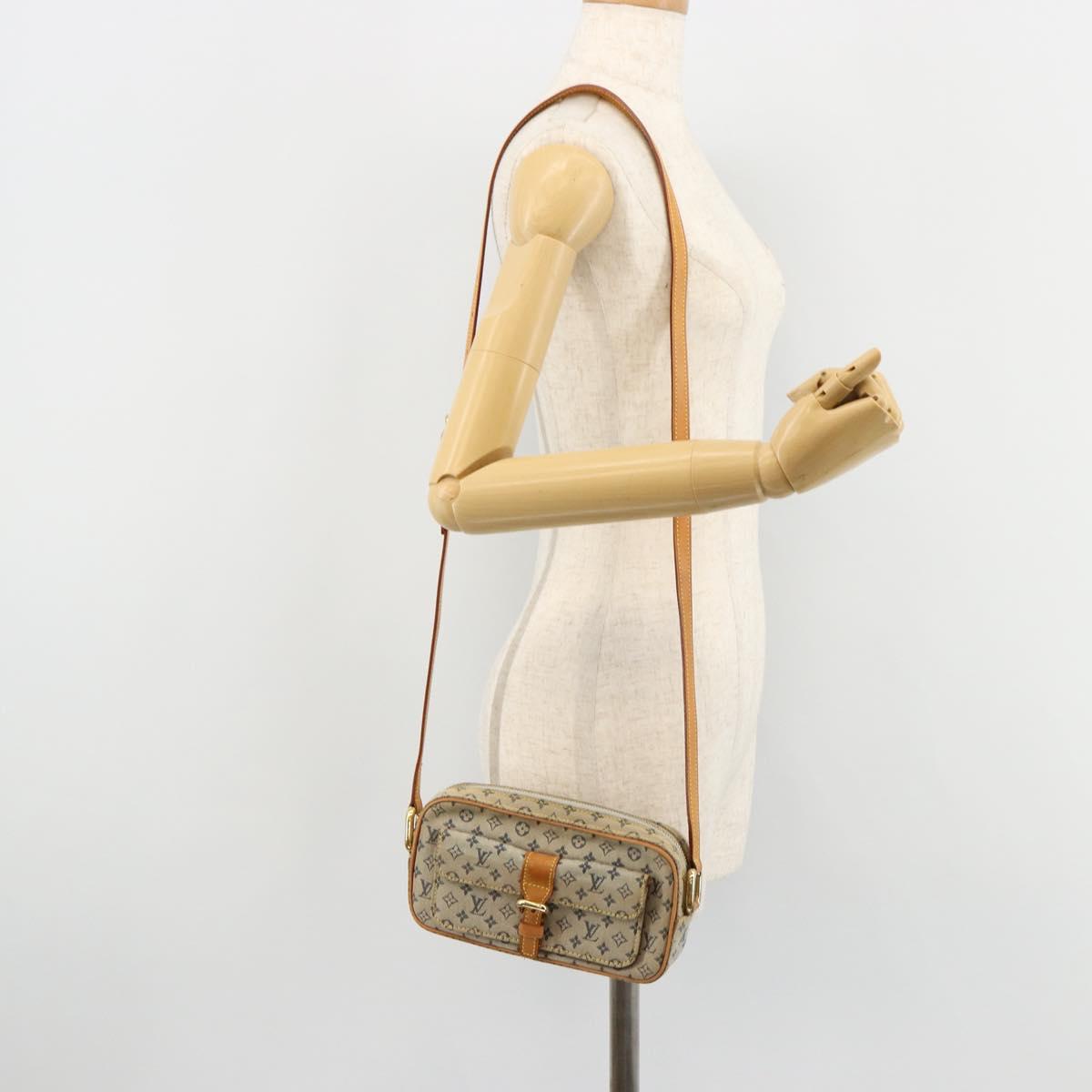 LOUIS VUITTON Monogram Mini Juliet MM Shoulder Bag Blue M92004 LV Auth LNZ102