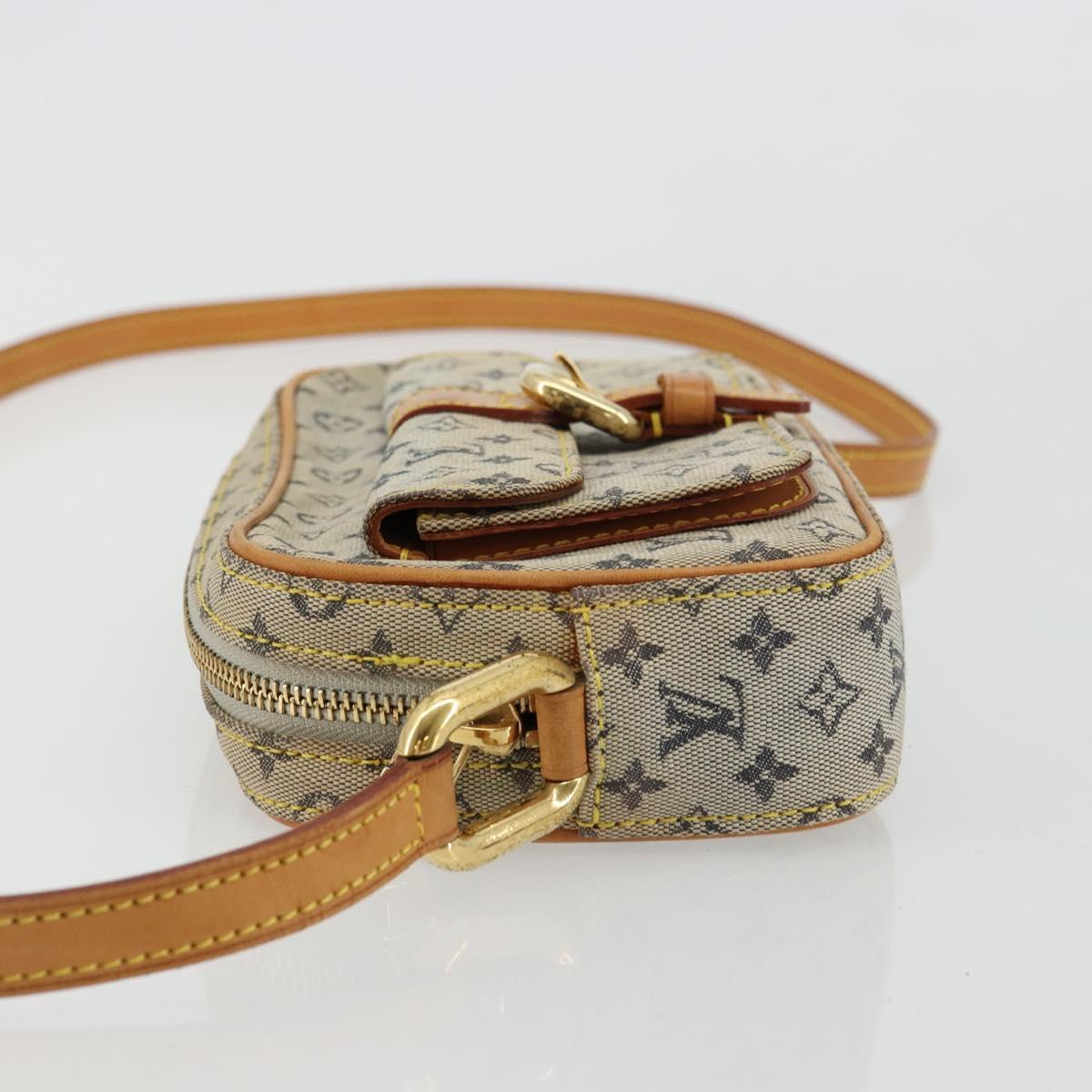 LOUIS VUITTON Monogram Mini Juliet MM Shoulder Bag Blue M92004 LV Auth LNZ102