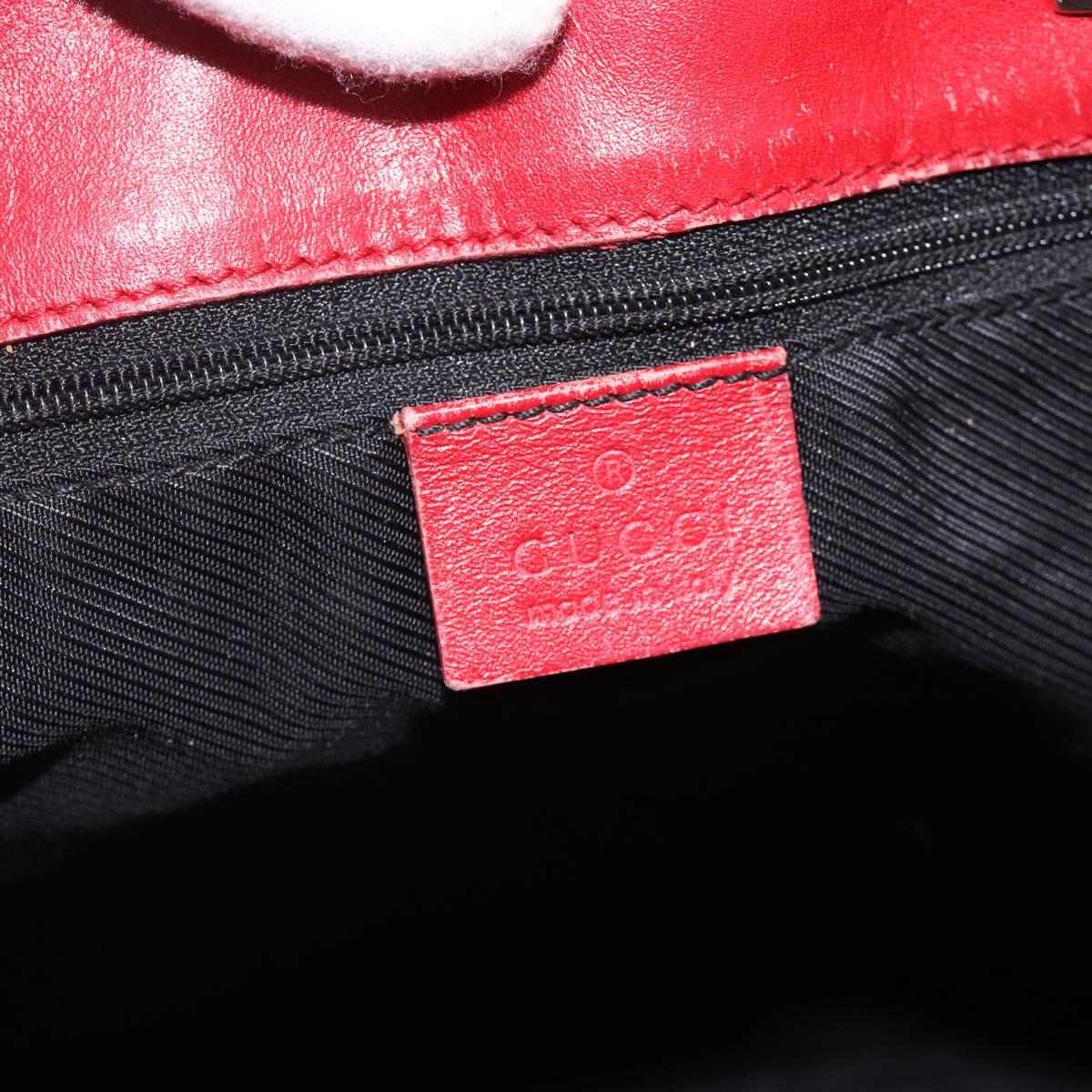 GUCCI GG Canvas Tote Bag Red Gold 002 1098 3444 Auth BSZ638