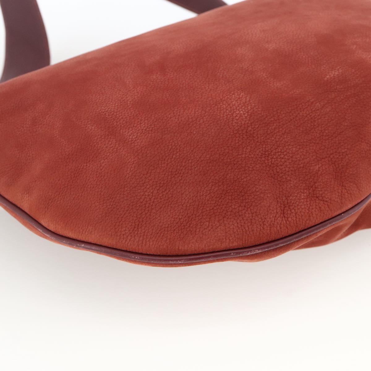 GUCCI Shoulder Bag Leather Red Gold 001 115 1206 Auth BSZ643
