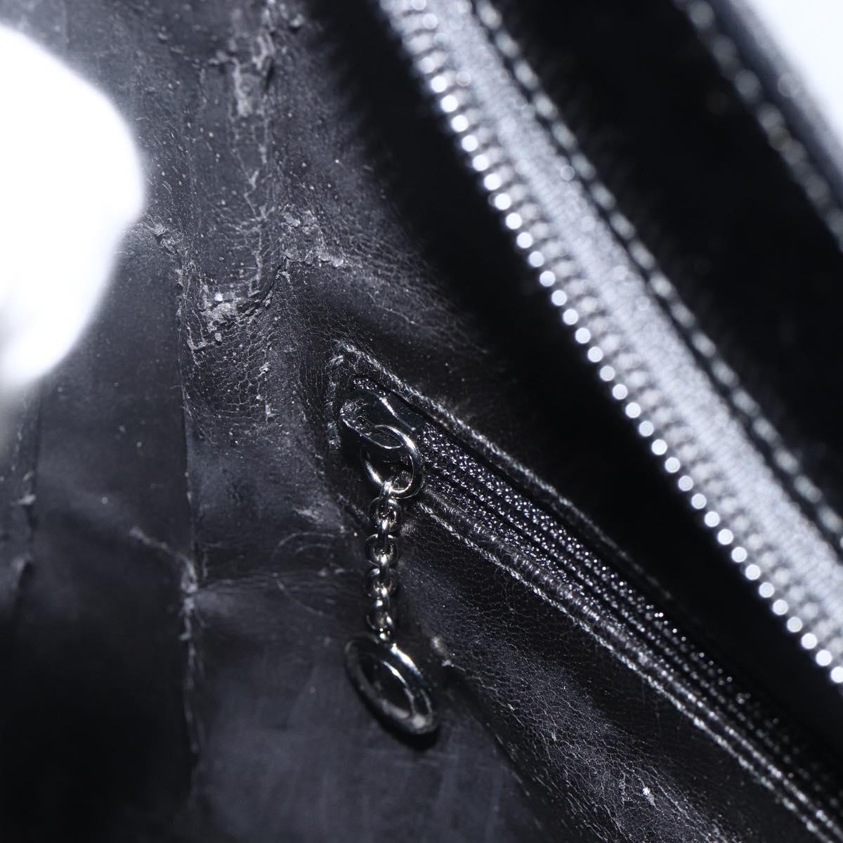 GUCCI Shoulder Bag Nylon Black Silver 001 2113 3010 Auth BSZ644