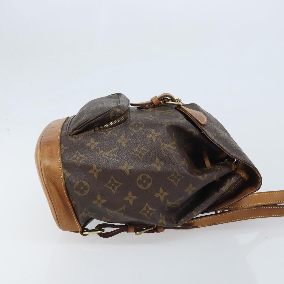 LOUIS VUITTON Monogram Montsouris MM Backpack M51136 LV Auth BSZ653