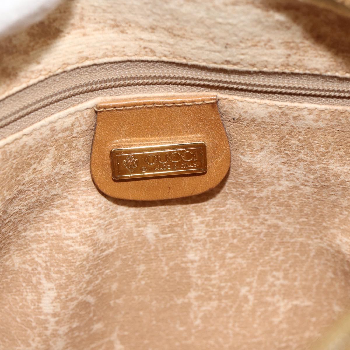 GUCCI Micro GG Supreme Shoulder Bag PVC Beige Gold 007 115 0093 Auth BSZ654