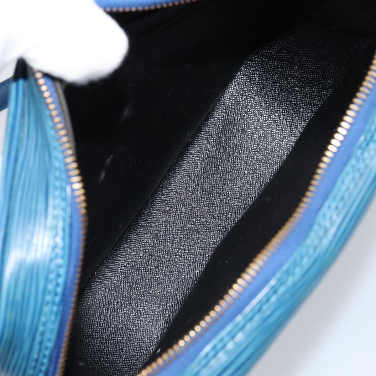 LOUIS VUITTON Epi Jeune Fille MM Shoulder Bag Toledo Blue M52155 LV Auth LNZ104