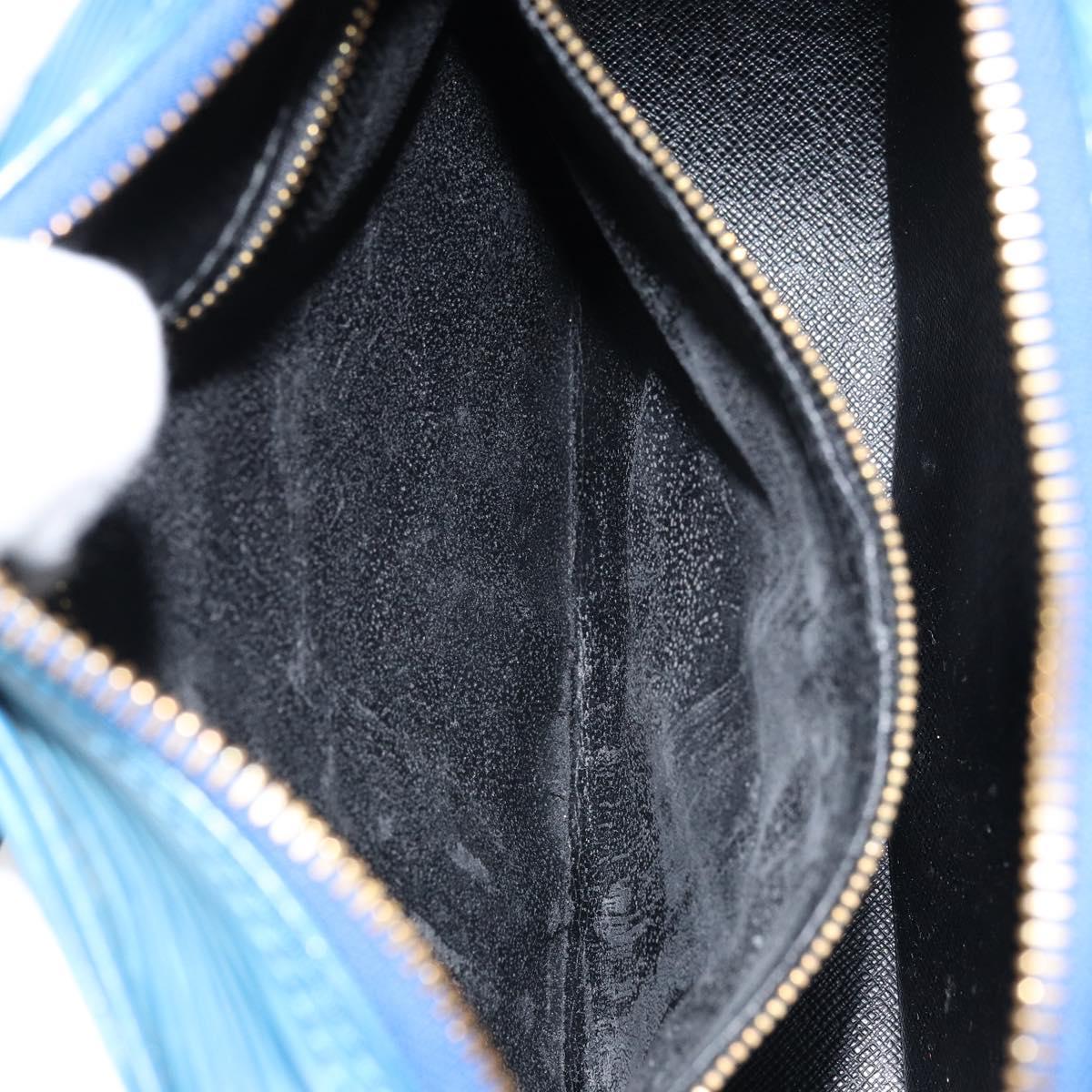 LOUIS VUITTON Epi Jeune Fille MM Shoulder Bag Toledo Blue M52155 LV Auth LNZ104
