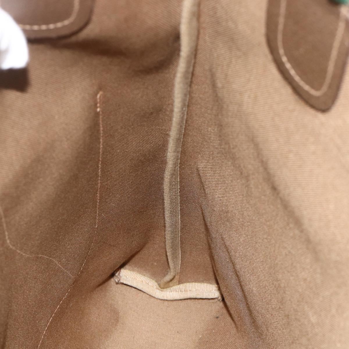 GUCCI GG Supreme Web Sherry Line Tote Bag PVC Beige Red 39 02 003 Auth BSZ658
