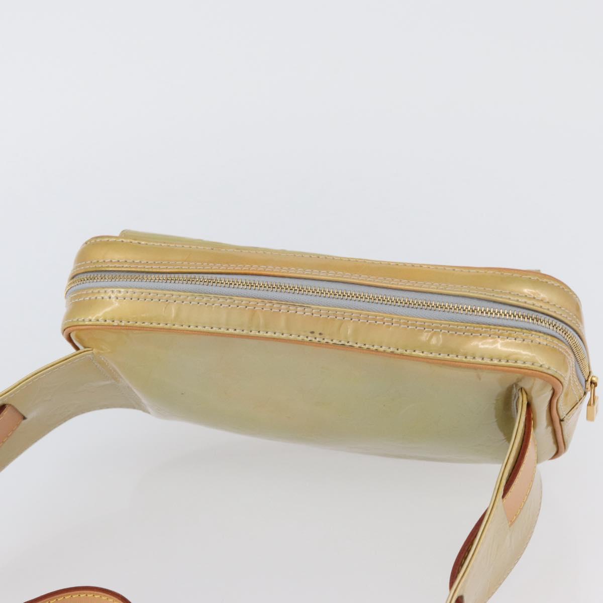 LOUIS VUITTON Monogram Vernis Fulton Waist bag Gris M91041 LV Auth BSZ666