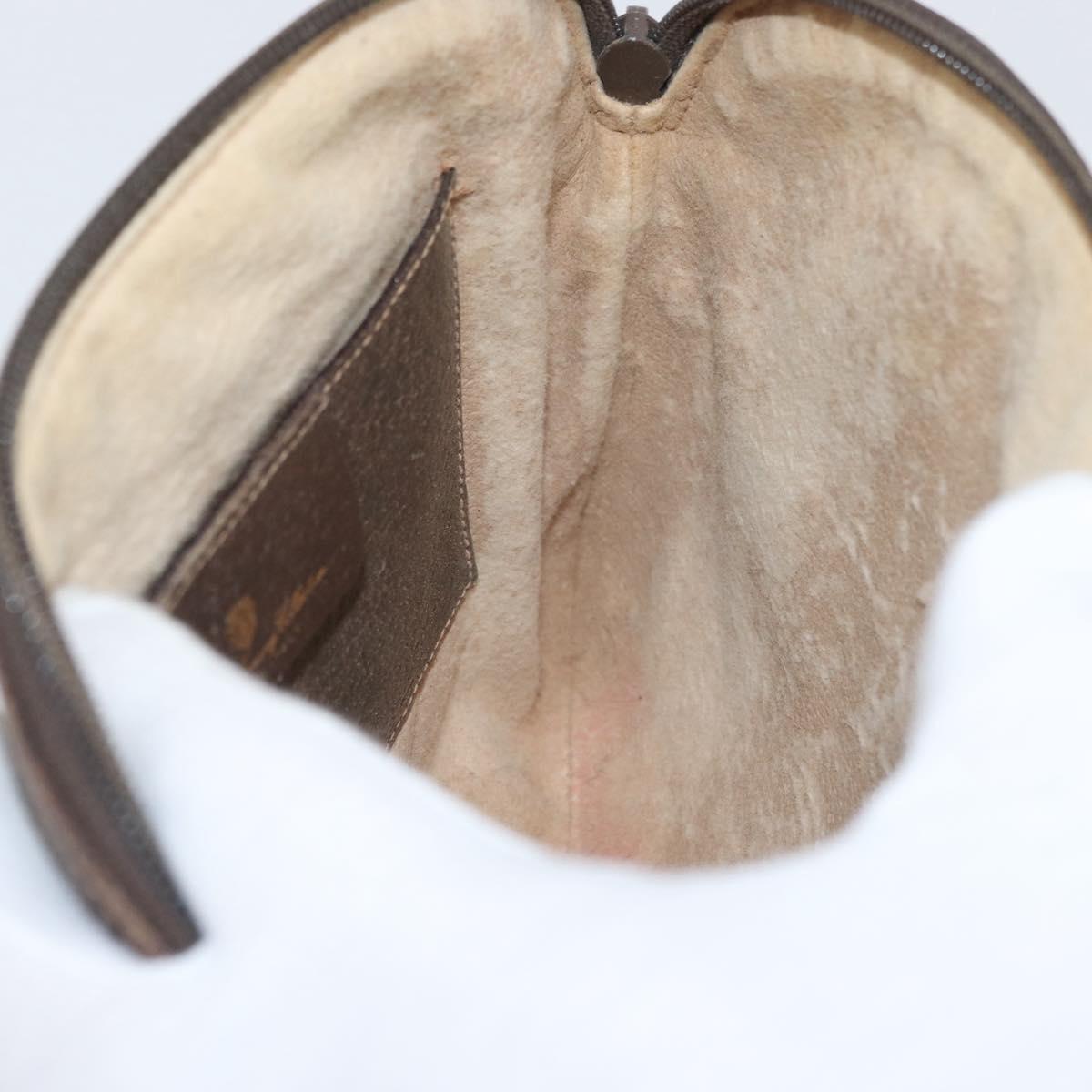 GUCCI GG Supreme Web Sherry Line Bag PVC Beige Gold 904 02 047 Auth BSZ679