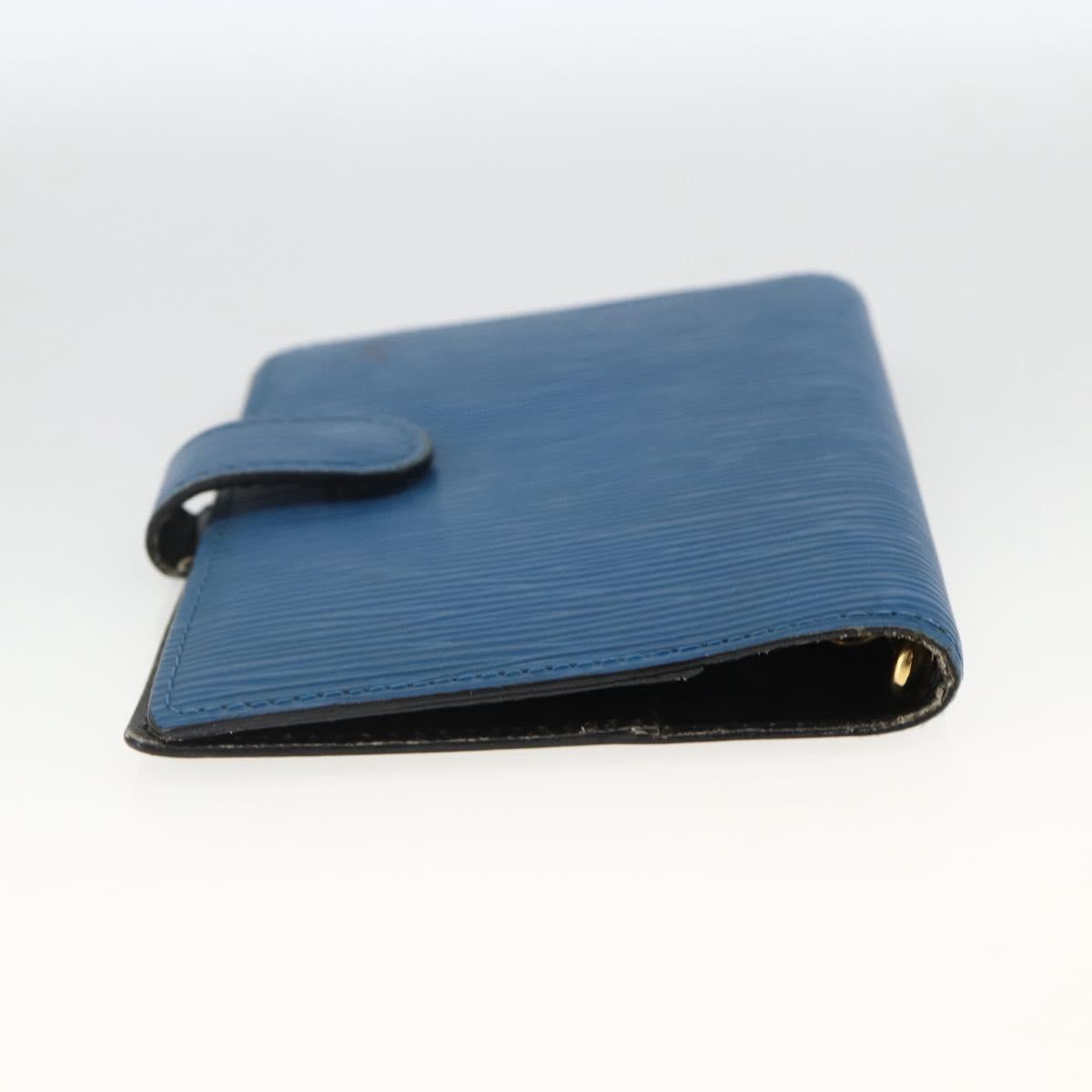 LOUIS VUITTON Epi Agenda PM Day Planner Cover Blue R20055 LV Auth BSZ683