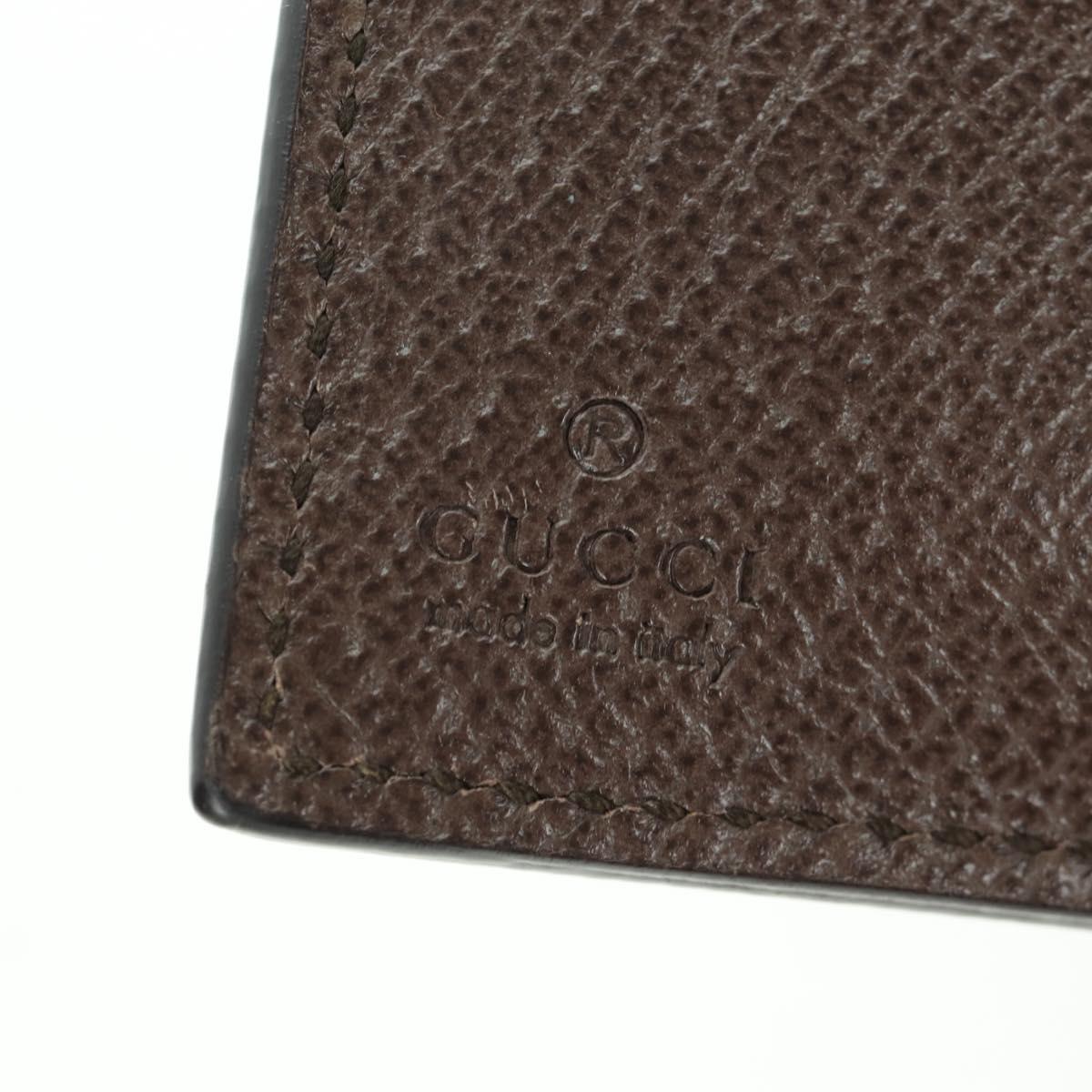 GUCCI GG Supreme Compact Wallet PVC Beige Auth BSZ684M