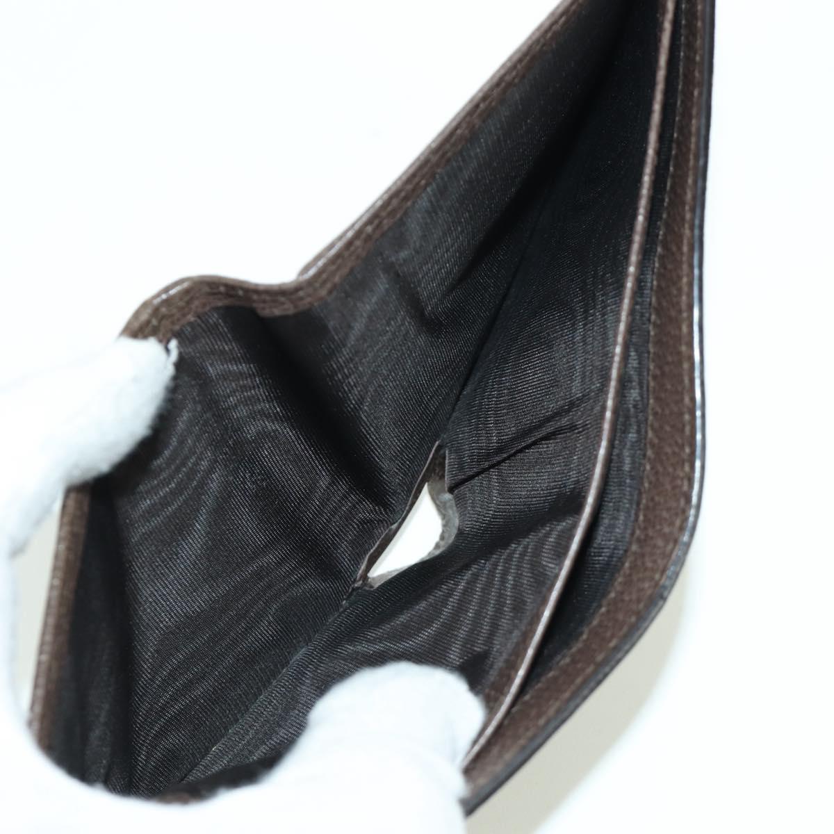 GUCCI GG Supreme Compact Wallet PVC Beige Auth BSZ684M