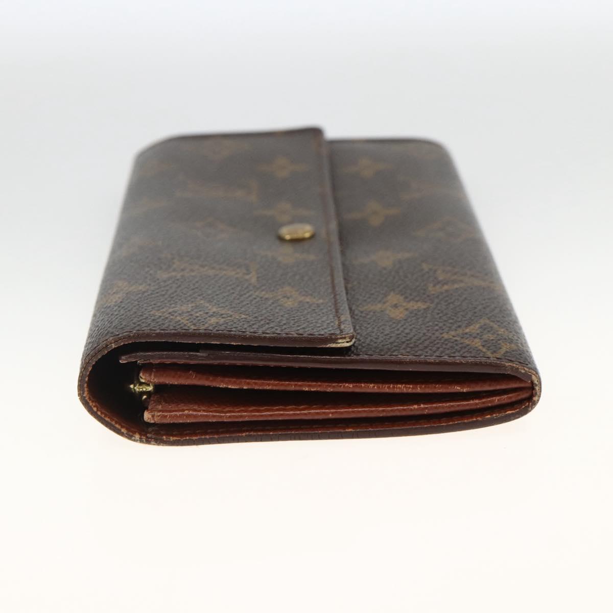 LOUIS VUITTON Monogram Pochette Porte Monnaie Credit Wallet M61725 Auth BSZ686