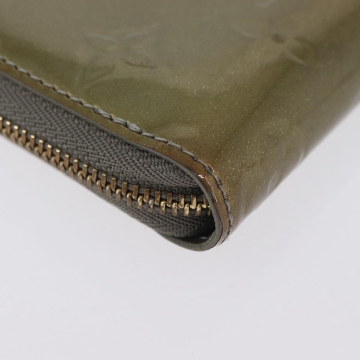 LOUIS VUITTON Vernis Zippy Coin Purse Coin Purse Veil Bronze M93052 Auth BSZ687