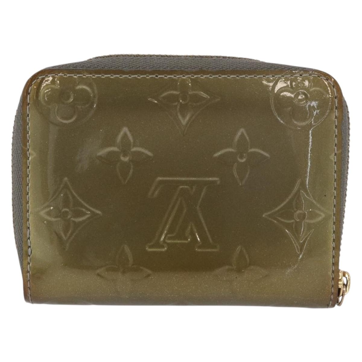 LOUIS VUITTON Vernis Zippy Coin Purse Coin Purse Veil Bronze M93052 Auth BSZ687