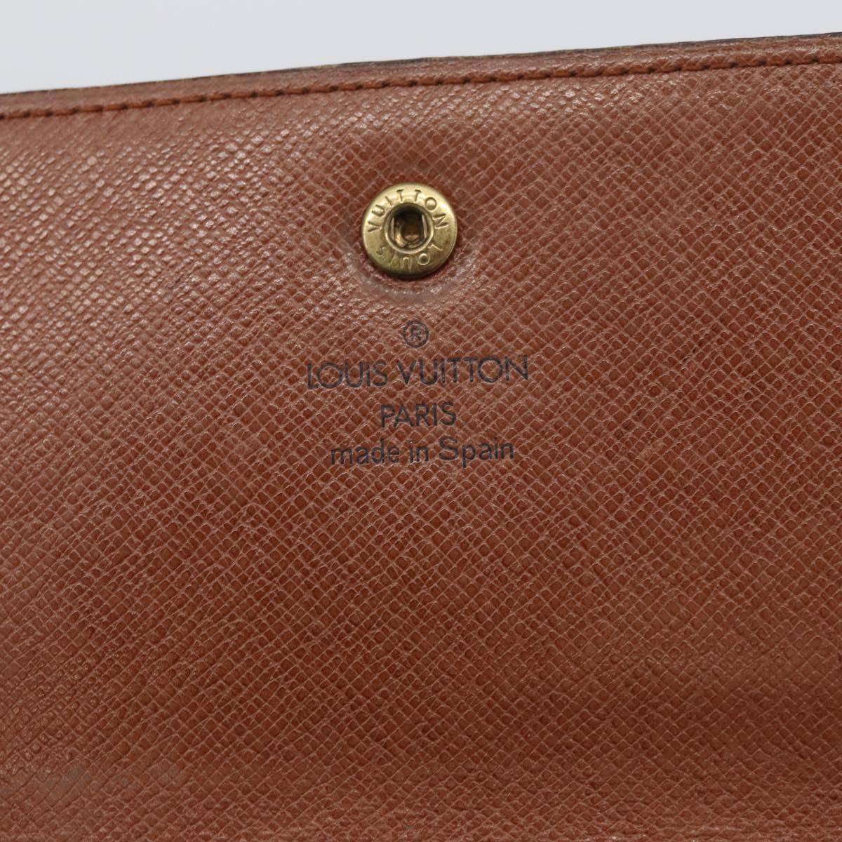 LOUIS VUITTON Monogram Long Wallet LV Auth BSZ688