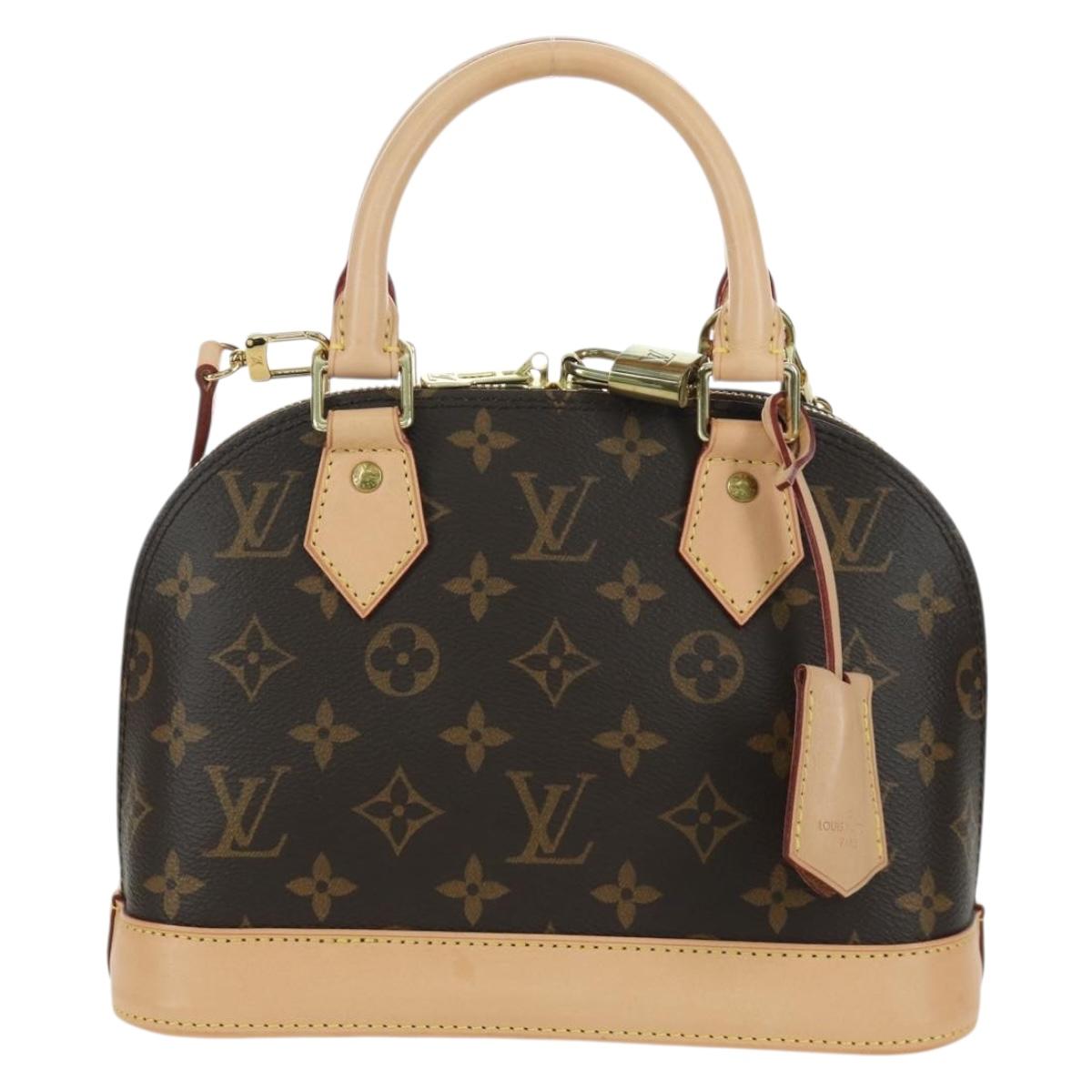 LOUIS VUITTON Monogram Alma BB Hand Bag 2way M53152 LV Auth BSZ694M