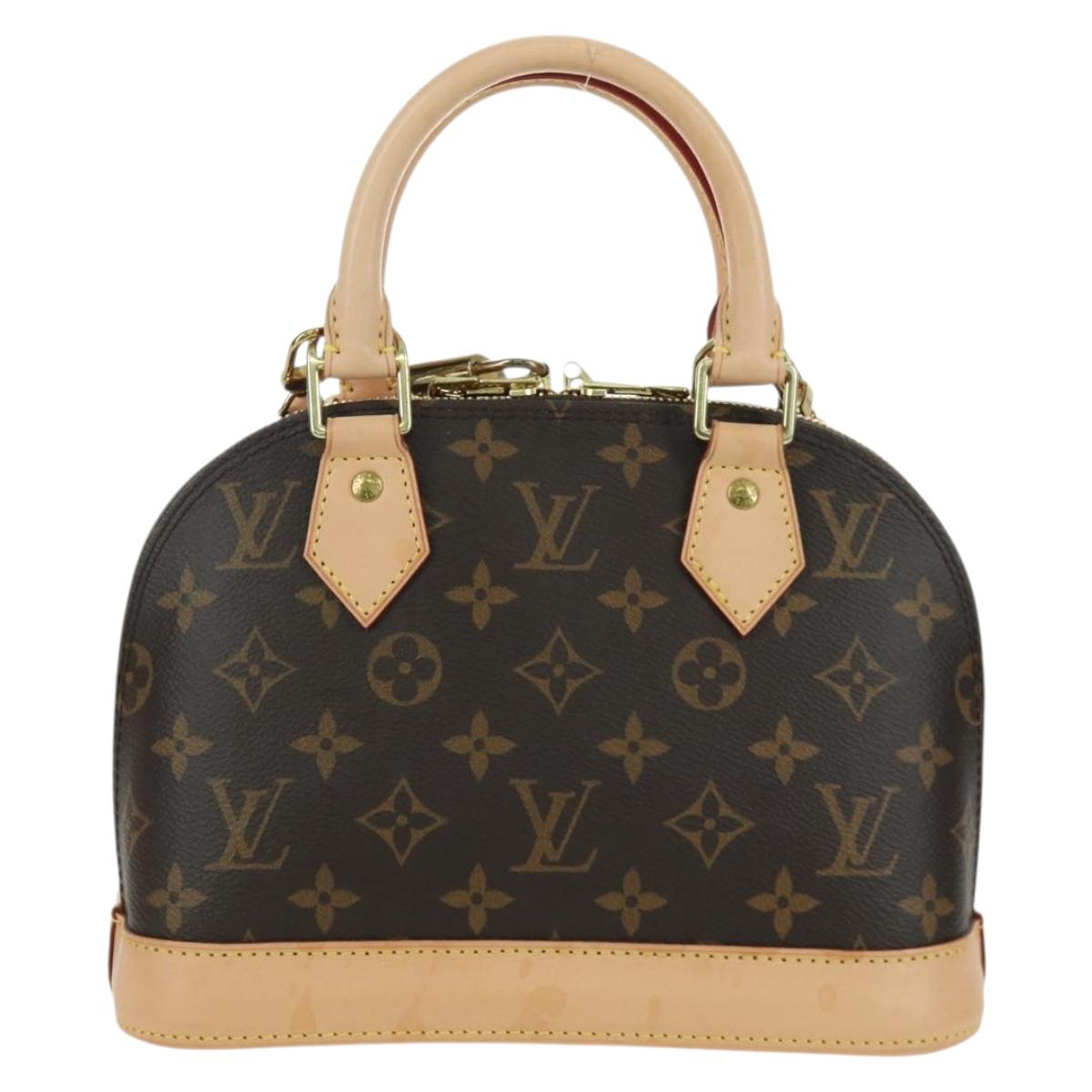 LOUIS VUITTON Monogram Alma BB Hand Bag 2way M53152 LV Auth BSZ694M