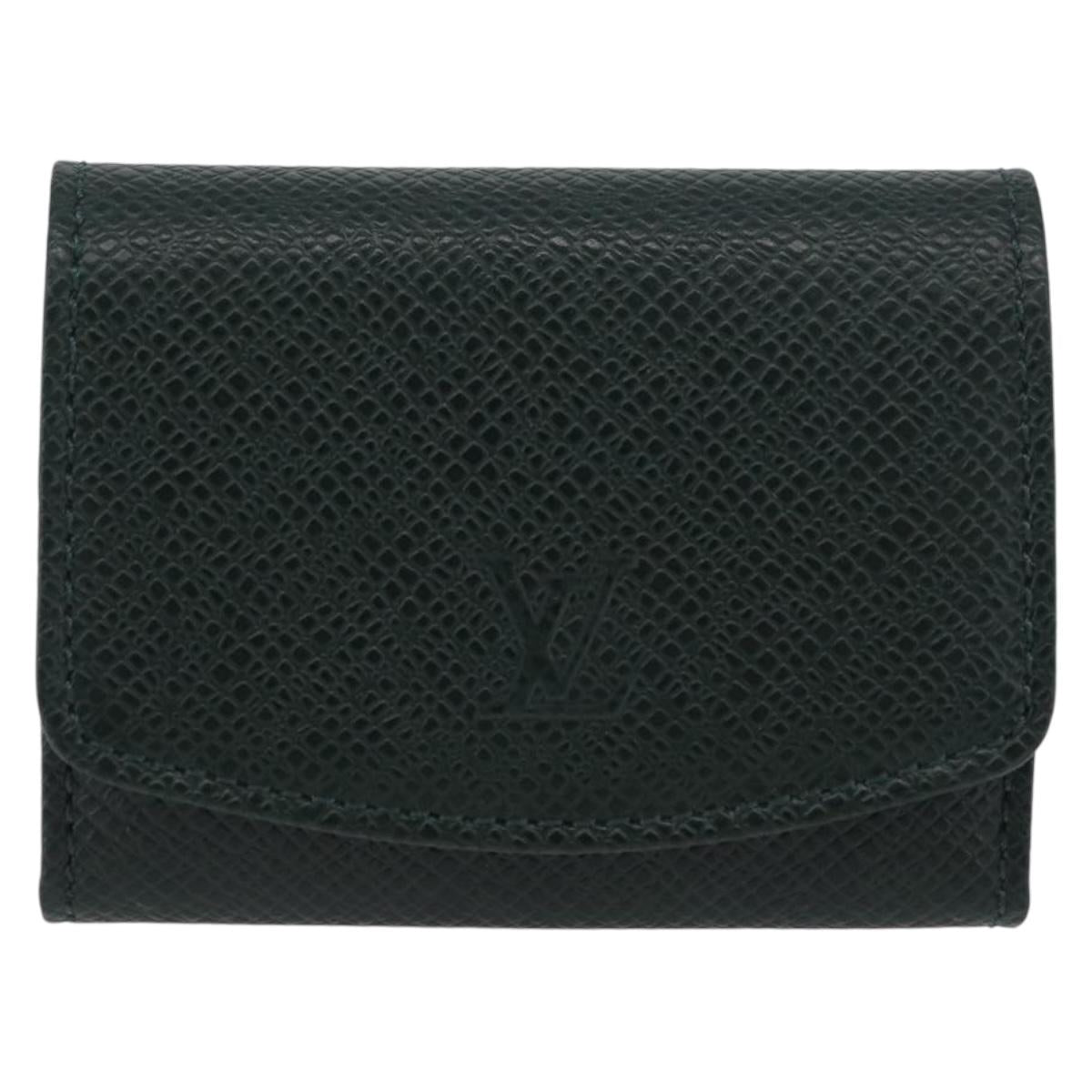 LOUIS VUITTON Taiga Buton De Manchette Cuffs Epicea M30974 LV Auth BSZ696