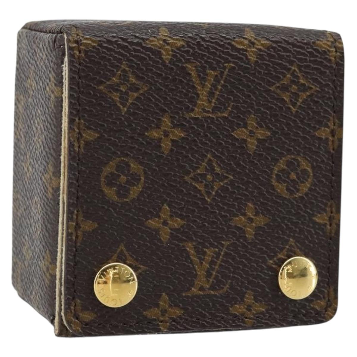 LOUIS VUITTON Monogram Jewelry Case Jewelry Box LV Auth LNZ110V