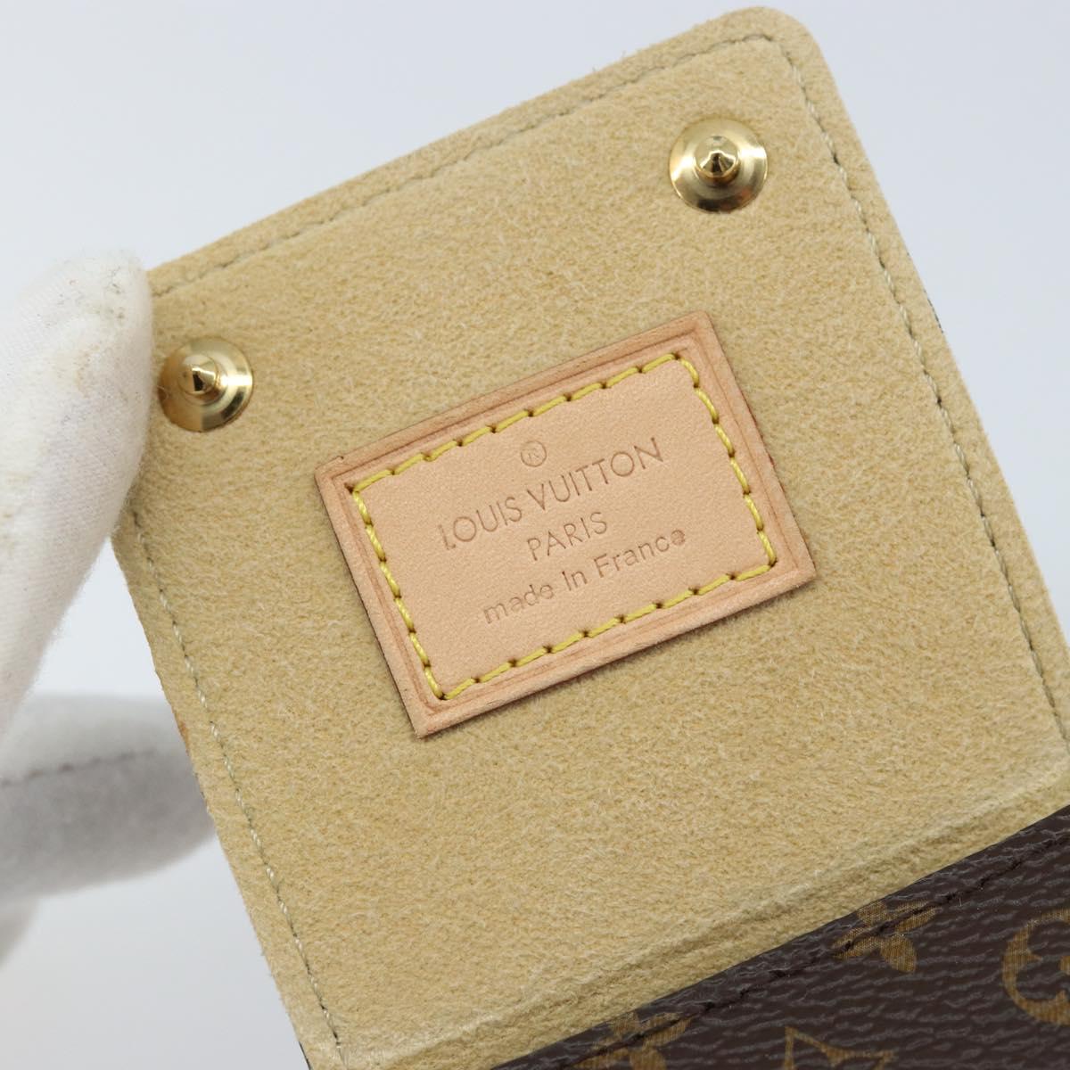 LOUIS VUITTON Monogram Jewelry Case Jewelry Box LV Auth LNZ110V