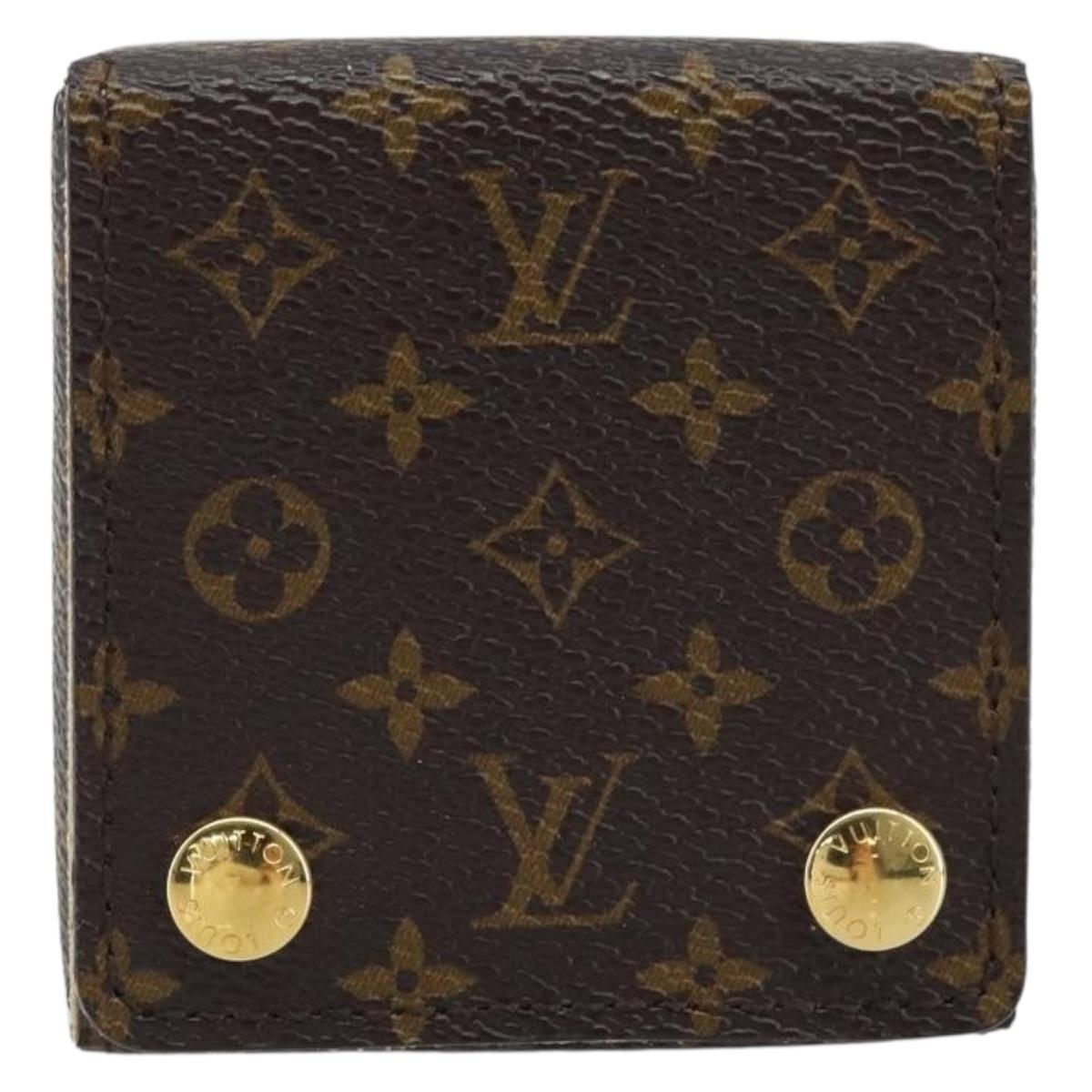 LOUIS VUITTON Monogram Jewelry Case Jewelry Box LV Auth LNZ110V