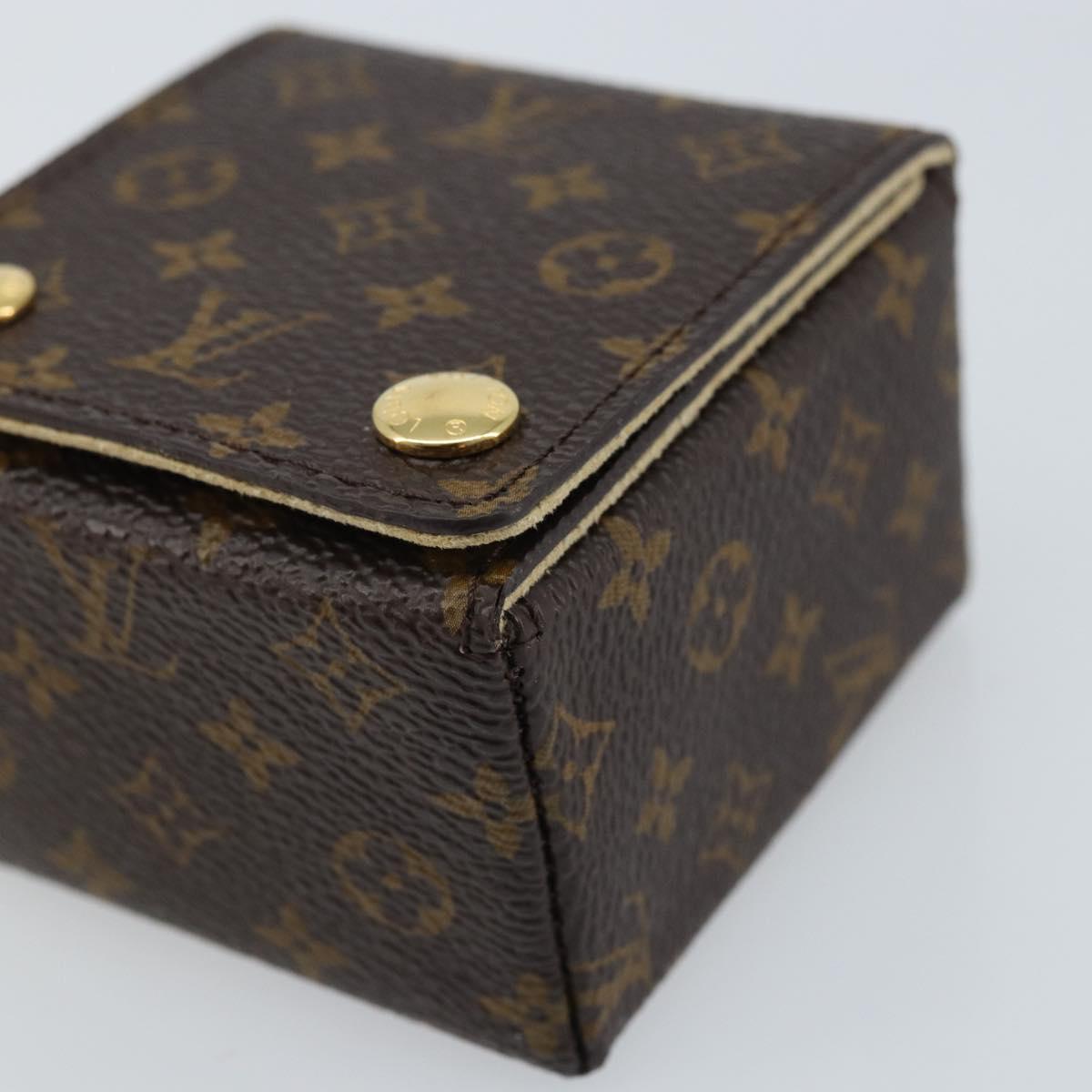 LOUIS VUITTON Monogram Jewelry Case Jewelry Box LV Auth LNZ110V