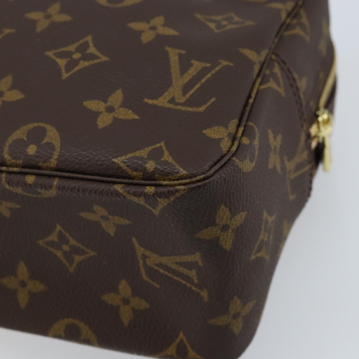 LOUIS VUITTON Monogram Trousse Toilette 28 Clutch Bag M47522 LV Auth LNZ119
