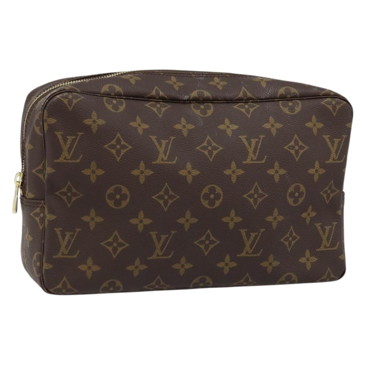 LOUIS VUITTON Monogram Trousse Toilette 28 Clutch Bag M47522 LV Auth LNZ119