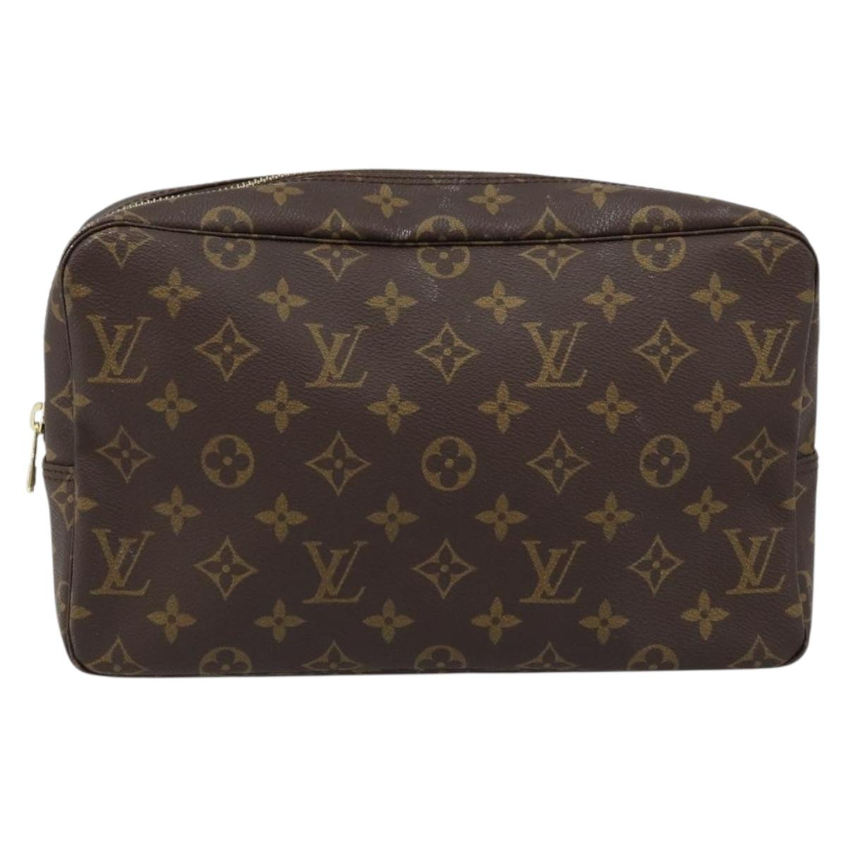 LOUIS VUITTON Monogram Trousse Toilette 28 Clutch Bag M47522 LV Auth LNZ119