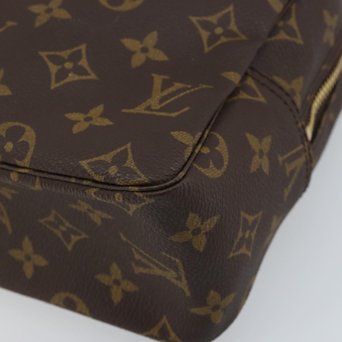LOUIS VUITTON Monogram Trousse Toilette 28 Clutch Bag M47522 LV Auth LNZ119