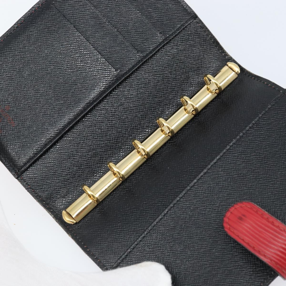 LOUIS VUITTON Epi Agenda PM Day Planner Cover Red R20057 LV Auth LNZ128