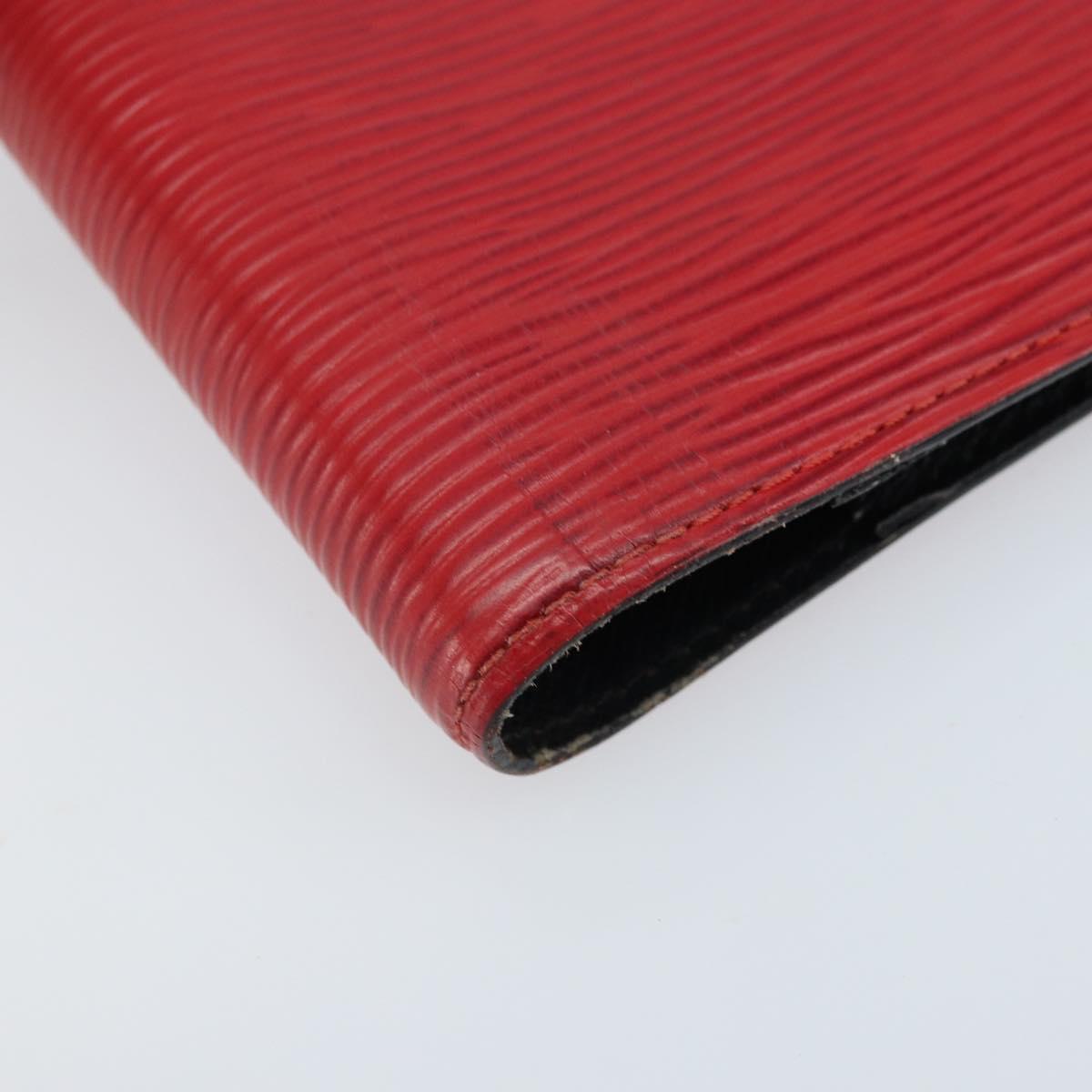 LOUIS VUITTON Epi Agenda PM Day Planner Cover Red R20057 LV Auth LNZ128