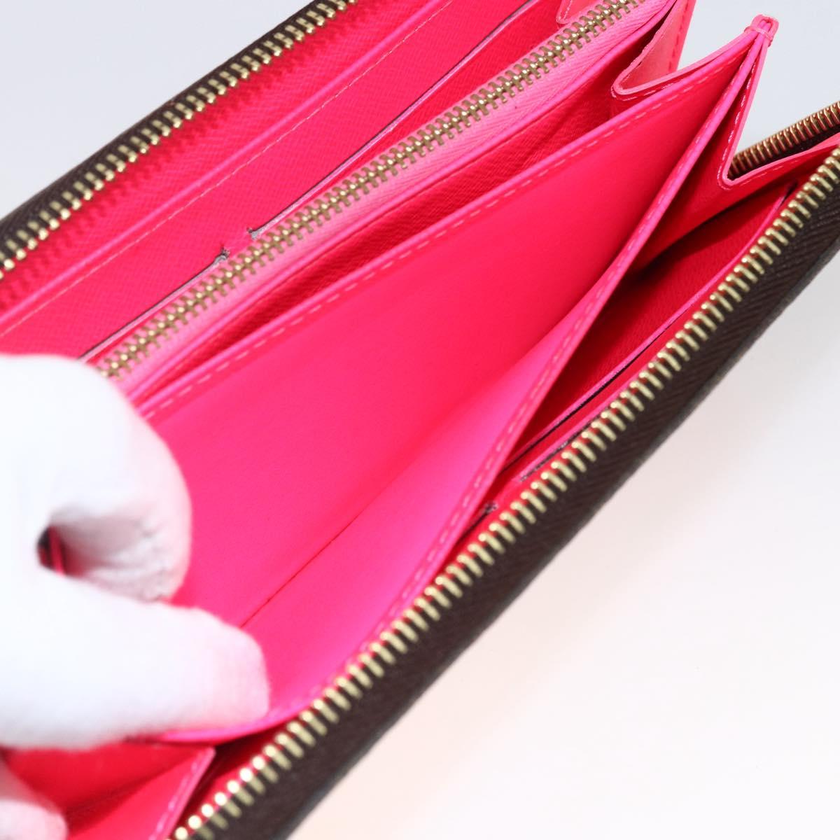 LOUIS VUITTON Monogram Graffiti Zippy Wallet Wallet Pink M93710 Auth LNZ129V