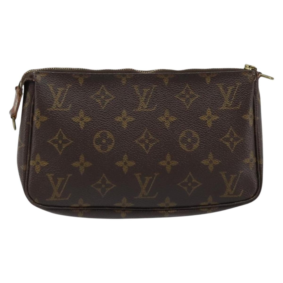 LOUIS VUITTON Monogram Pochette Accessoires Pouch M51980 LV Auth LNZ131