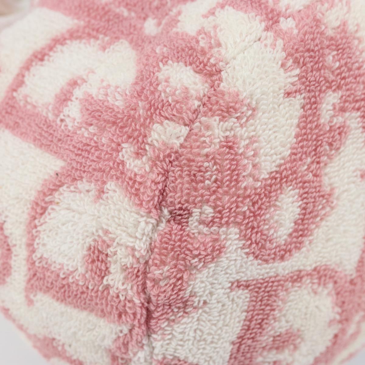 Christian Dior Trotter Canvas Pouch Pile Pink Auth LNZ135
