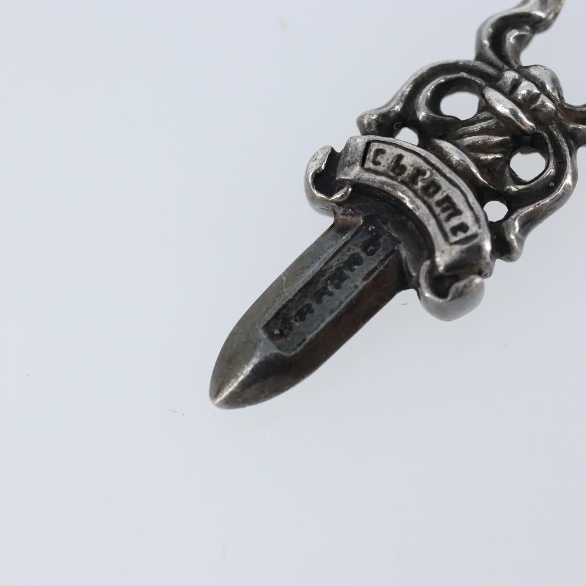 Chrome Hearts #5 Dagger Charm Pendant Top Ag925 Silver Auth LNZ146SM