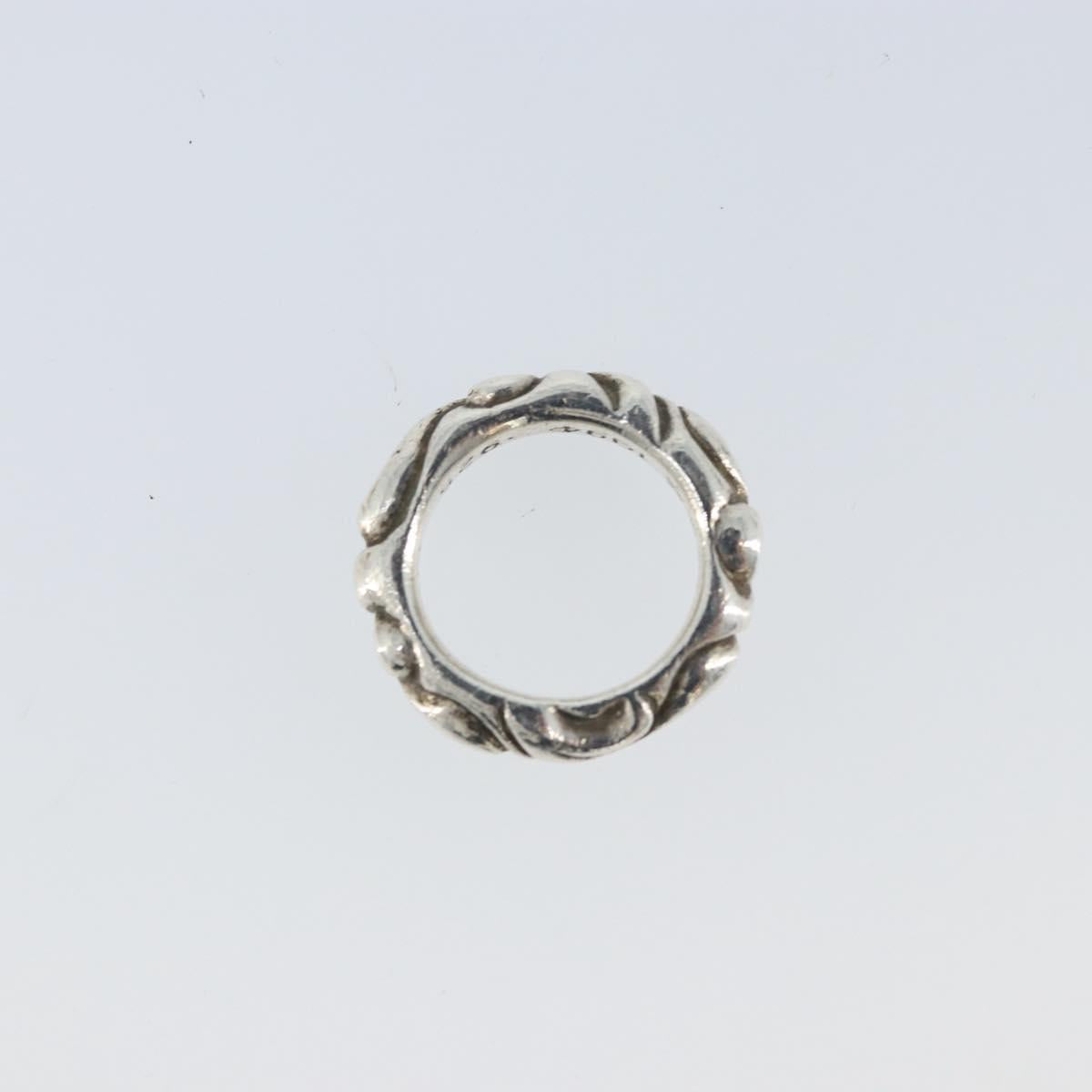 Chrome Hearts Scroll Band Ring Ag925 Silver Auth LNZ147SM