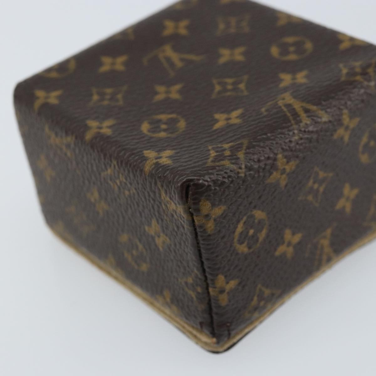 LOUIS VUITTON Monogram Jewelry Case Jewelry Box LV Auth LNZ148