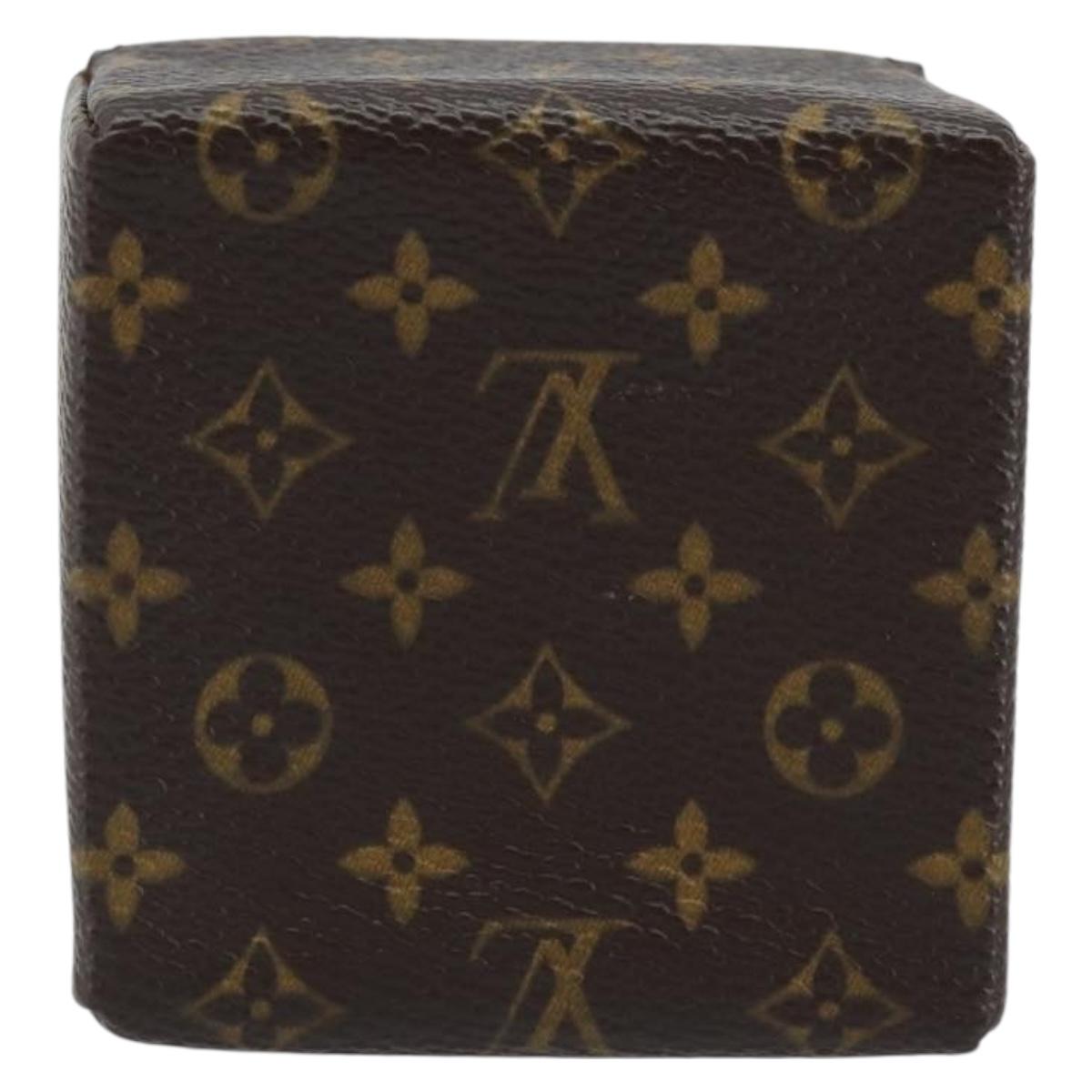 LOUIS VUITTON Monogram Jewelry Case Jewelry Box LV Auth LNZ148
