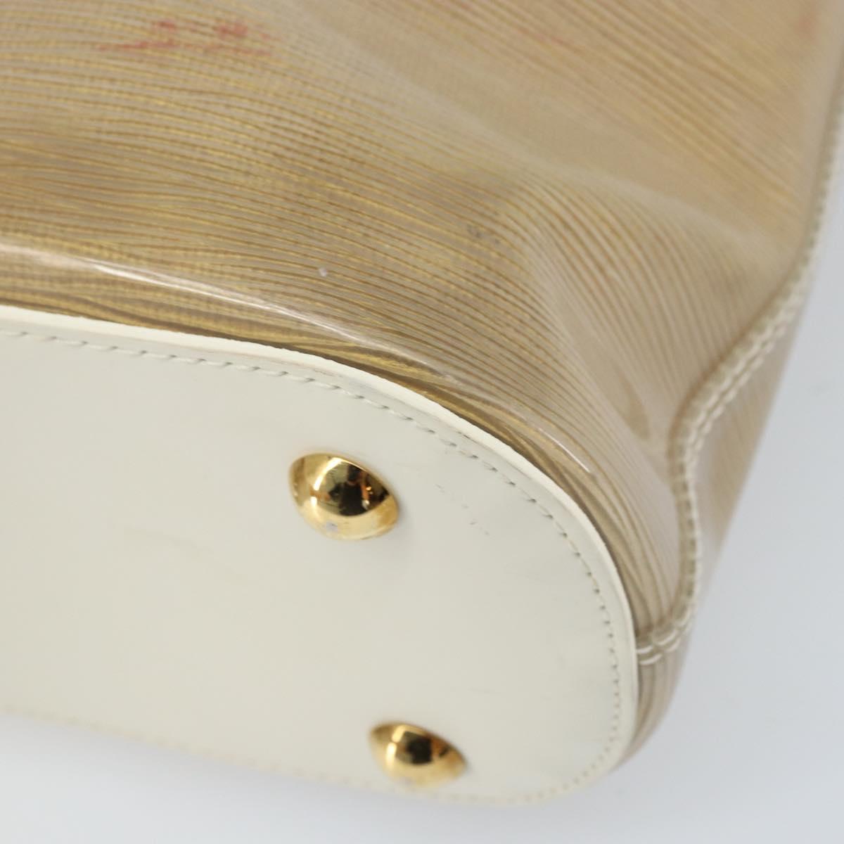 LOUIS VUITTON Epi Plage Mini lagoon Bay Bag Beige Sabre M92473 LV Auth LNZ159
