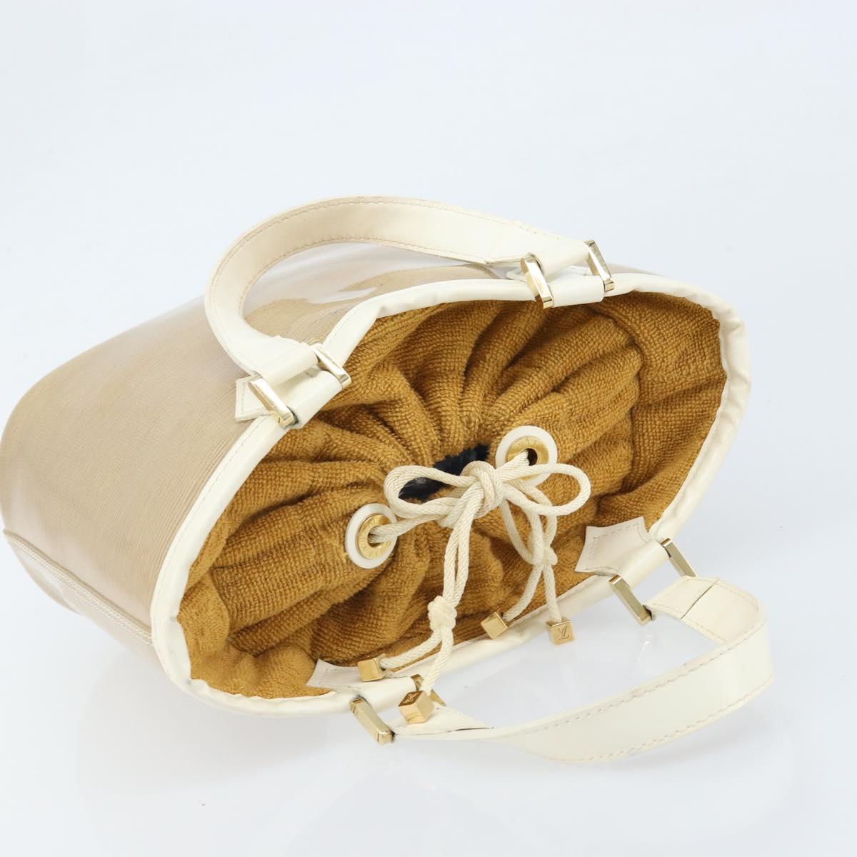 LOUIS VUITTON Epi Plage Mini lagoon Bay Bag Beige Sabre M92473 LV Auth LNZ159