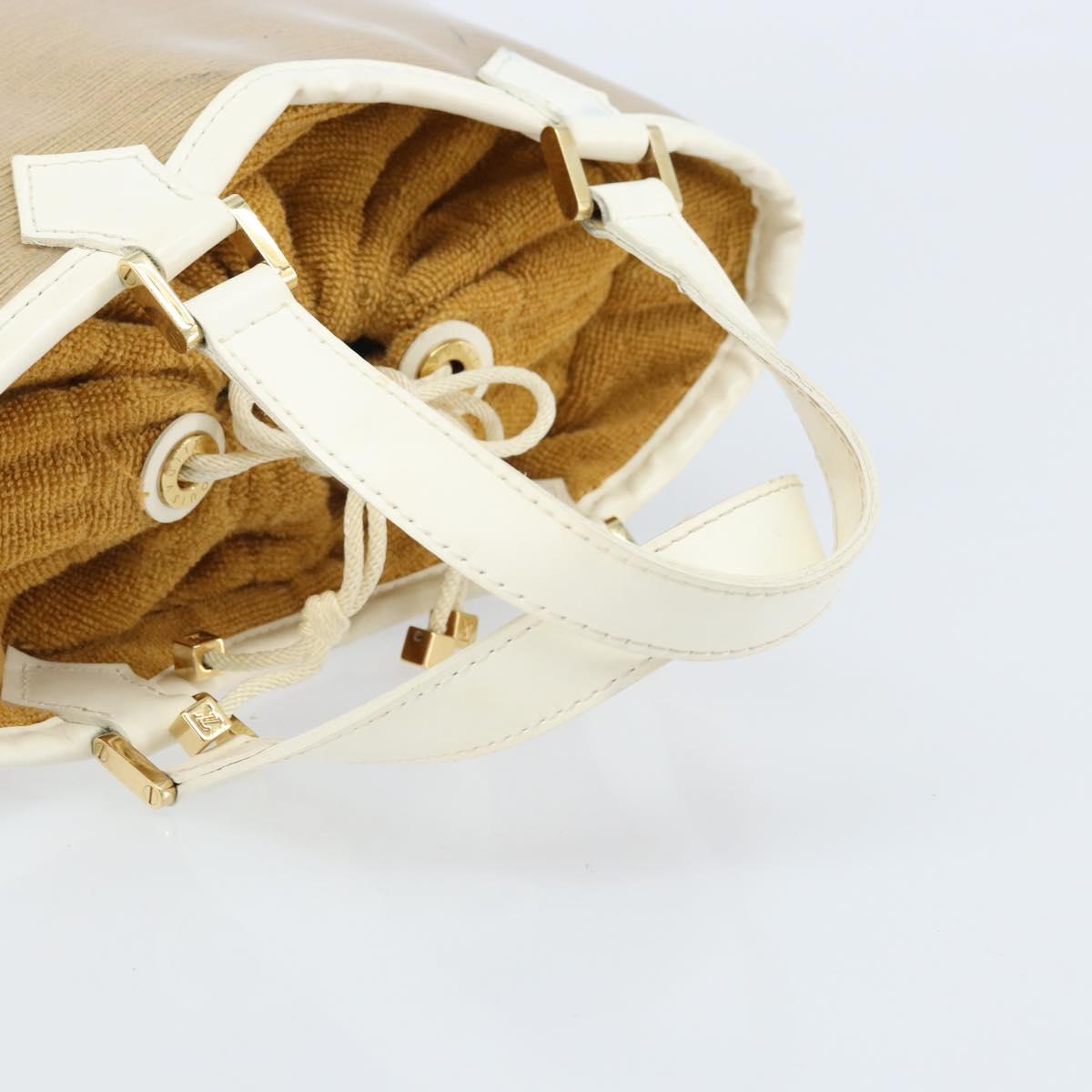 LOUIS VUITTON Epi Plage Mini lagoon Bay Bag Beige Sabre M92473 LV Auth LNZ159