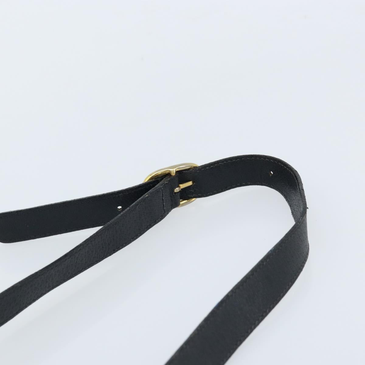 GUCCI GG Supreme Sherry Line Shoulder Bag PVC Navy Gold Auth LNZ160