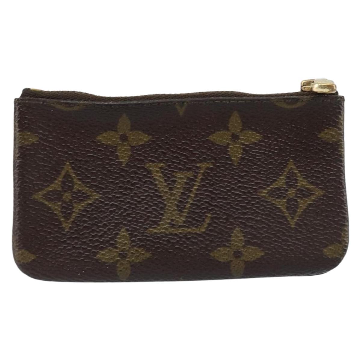 LOUIS VUITTON Monogram Pochette Cles Coin Purse M62650 LV Auth LNZ174