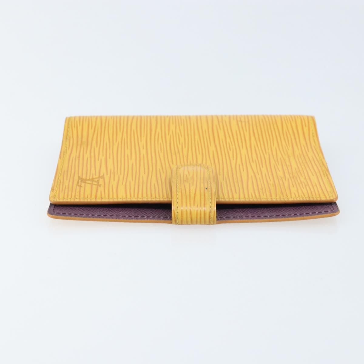 LOUIS VUITTON Epi Agenda PM Day Planner Cover Yellow R20059 LV Auth LNZ178