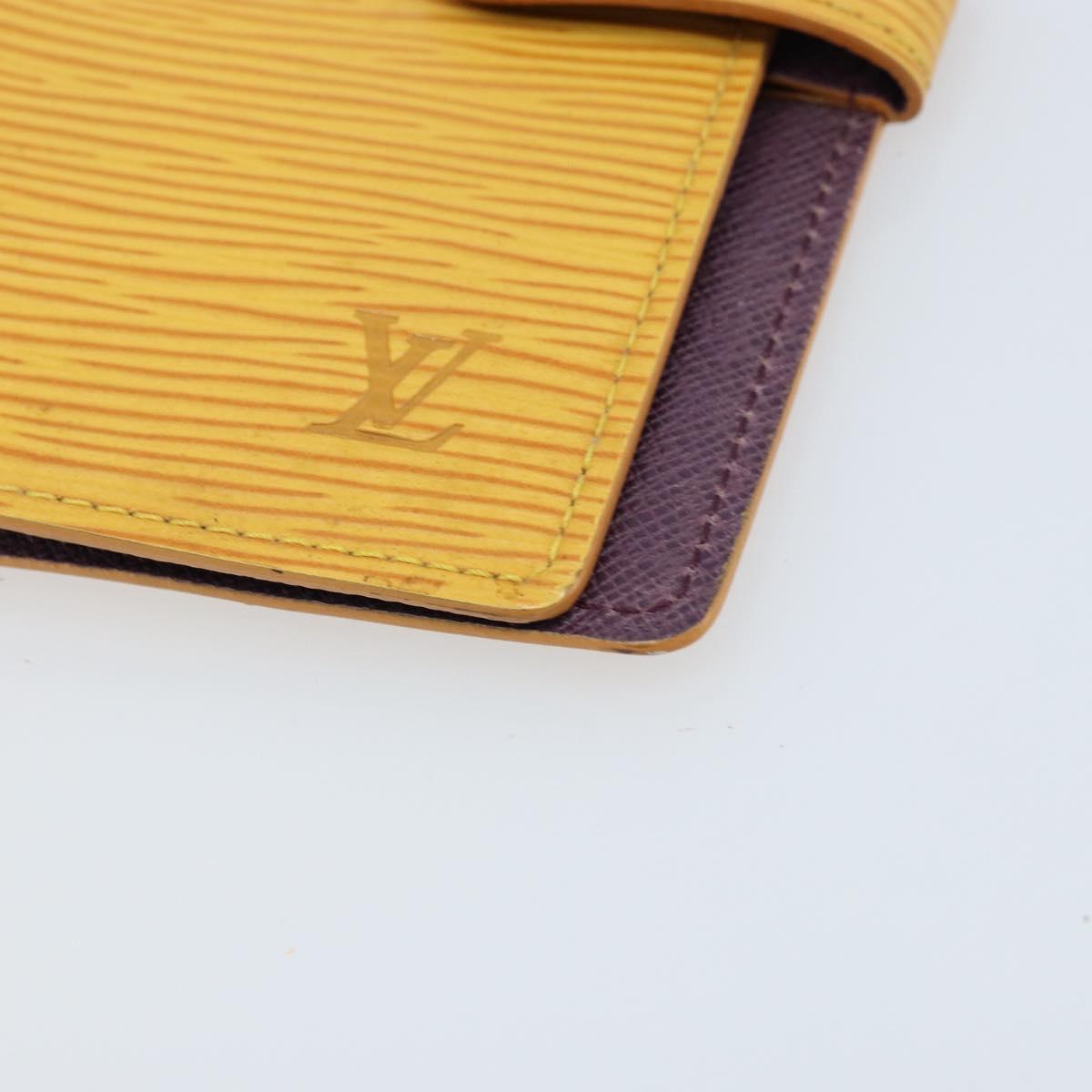LOUIS VUITTON Epi Agenda PM Day Planner Cover Yellow R20059 LV Auth LNZ178