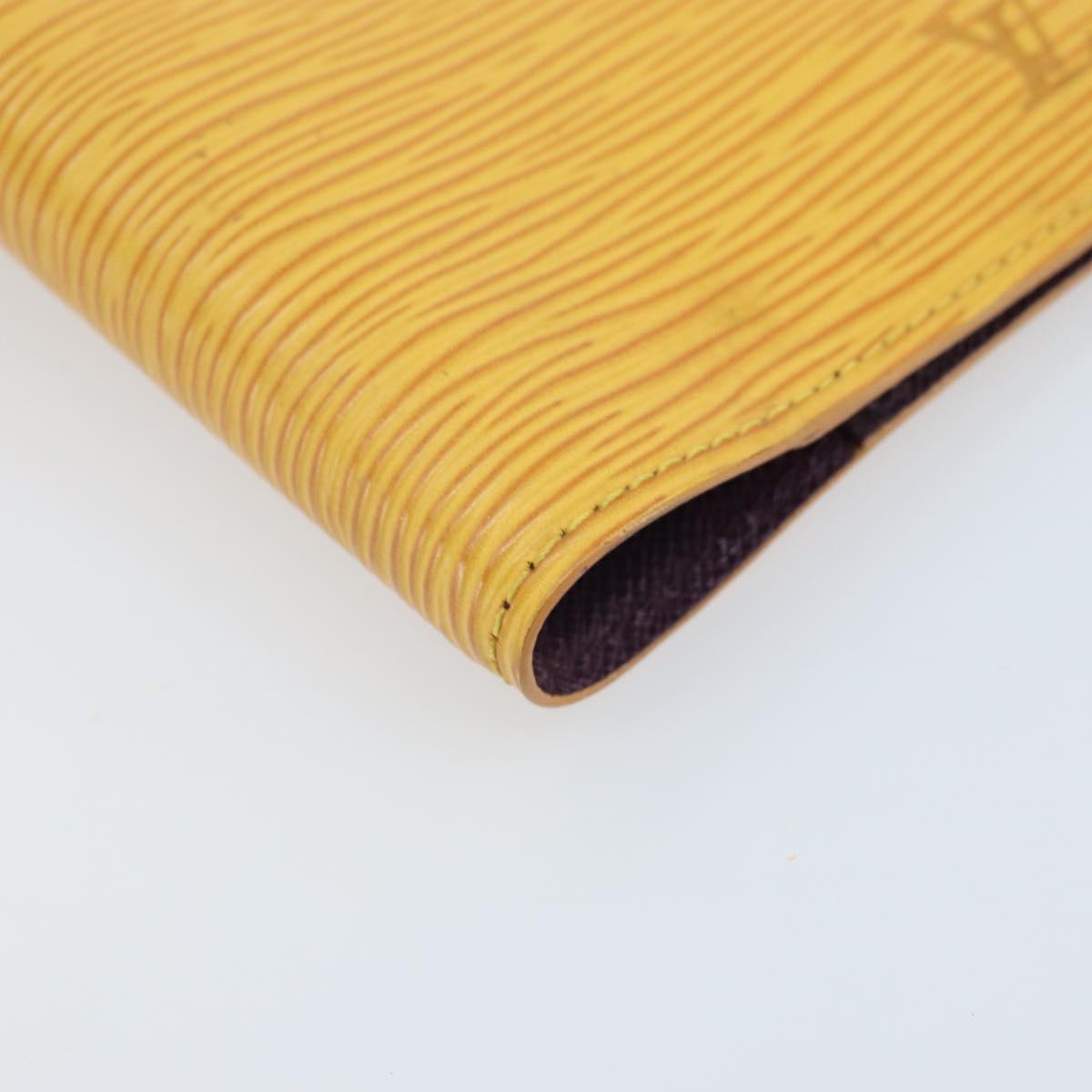 LOUIS VUITTON Epi Agenda PM Day Planner Cover Yellow R20059 LV Auth LNZ178