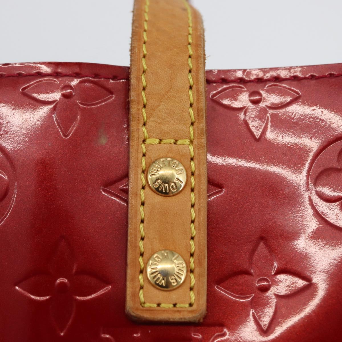 LOUIS VUITTON Monogram Vernis Reade PM Hand Bag Pomme D'amour M91990 Auth LNZ195
