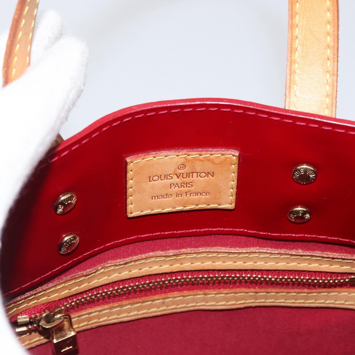 LOUIS VUITTON Monogram Vernis Reade PM Hand Bag Pomme D'amour M91990 Auth LNZ195