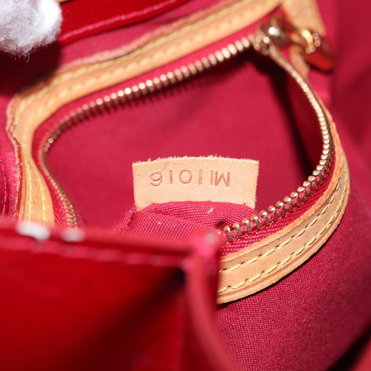 LOUIS VUITTON Monogram Vernis Reade PM Hand Bag Pomme D'amour M91990 Auth LNZ195